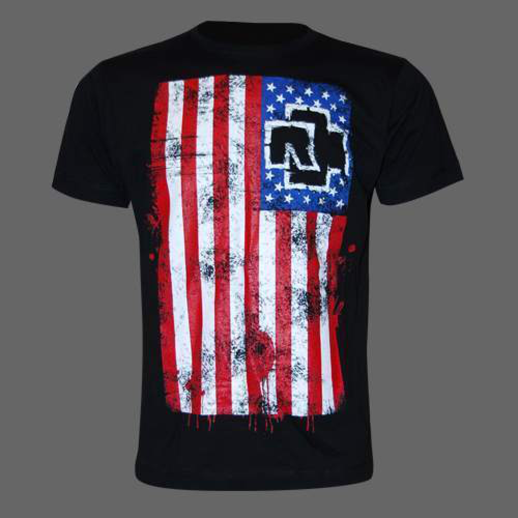 FREE shipping Rammstein Signatures American Flag Vintage shirt