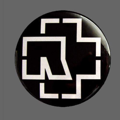 Rammstein Silber Logo Écusson Patch en fer brodé sur accessoire
