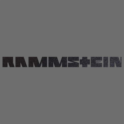 Rammstein LOGO Sticker 13 x 13 cm Weiss